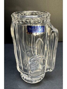 Vtg Waterford Marquis Golf Club Bag Pen Holder Clear 5" High Excellent Condition
